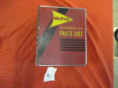 [9236-496-nos#] 1966 Passenger Car MOPAR Dealership Parts Book Dodge Plymouth Chrysler Charger