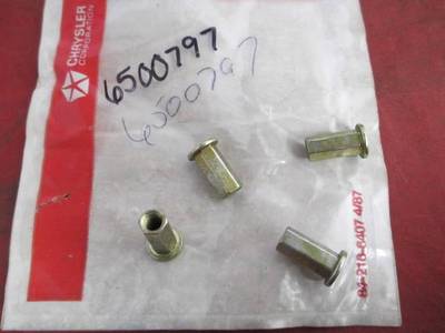 [0639-126-nos#m] 4 piece of Rivet Nut 84 85 Omni Horizon NOS MOPAR 6500797
