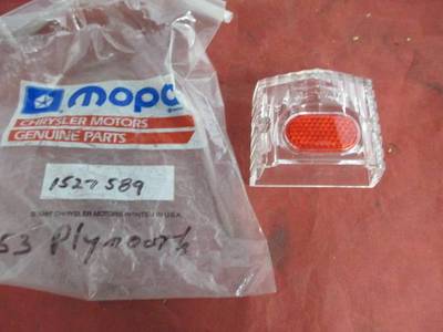 [3564-922-nos#m] Back Up Lite Lens & Reflector 53 Plymouth NOS MOPAR 1527589