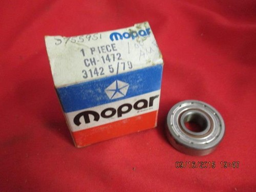 [0155-930-nos#m] Alternator Bearing Fits Some 86 & 87 Models NOS MOPAR CH-1472 Or 3755951