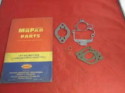 [0292-929-nos#m] 1 BARREL CARB GASKET PACKAGE NOS MOPAR 1826428