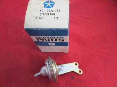 [5043-935-nos#m] 8 Cylinder Carburetor Choke Diaphragm 66 67 Ply Dodge A Body NOS MOPAR # 2585788