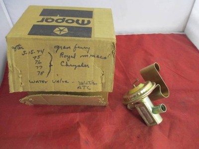 [EB-0439] A/C Water Valve W/ ATC Fits Most 74 75 76 C Body Models NOS MOPAR 3503784