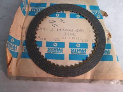 [0124-881-nos#m] A/T Rear Clutch Driving Disc Fits 6 Cylinder 60 61 62 63 64 NOS MOPAR 2466689