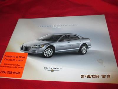 [1492-581-nos#] 2005 05 Chrysler Sebring Sedan Dealership Brochure MOPAR