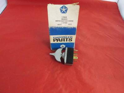 [0164-525-nos#m] 2 Speed Wiper Switch Fits Some 69-73 C Body Chrysler NOS MOPAR  2932872