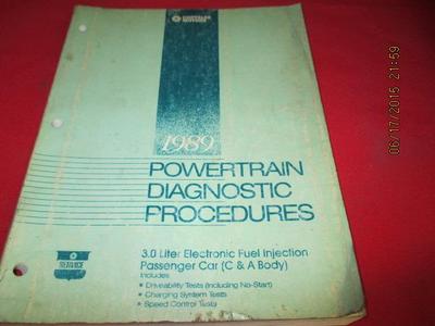 [2538-042-nos#] 1989 Diagnostic Procedures Manual 3.0L Electronic Fuel Injection C & A Body