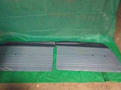 [8072-898-nos#m] 64 Dodge B Body Blue Vinyl Door Panels 2 Door Sedan MOPAR