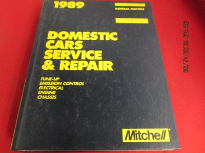 [7094-654-nos#] 1989 Mitchell Manuals Domestic Cars Service General Motors