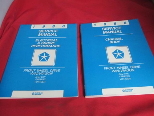 [4303-525-nos#] 1988 Service Manuals Front Wheel Drive Van Wagon Ram Van Caravan Voyager