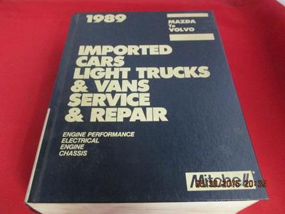 [4643-469-nos#] 1989 Mitchell Manuals Mazda To Volvo Engine Performance Electrical Engine Chassi