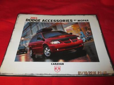 [5329-931-nos#] 2003 03 Dodge Caravan Accessories Dealership Pamphlet MOPAR