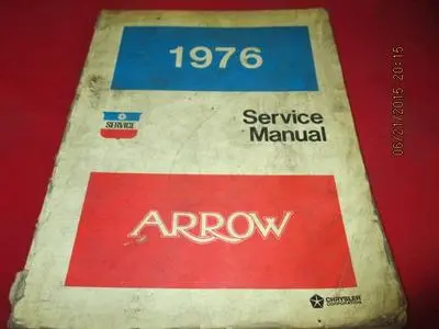 [0078-195-nos#] 1976 Arrow Service Manual
