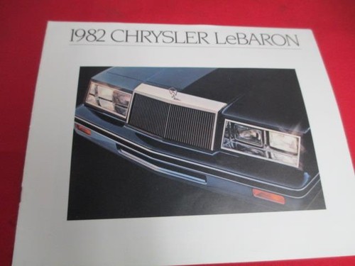 [5730-978-nos#] 1982 82 Chrysler LeBaron Leaflet Brochure