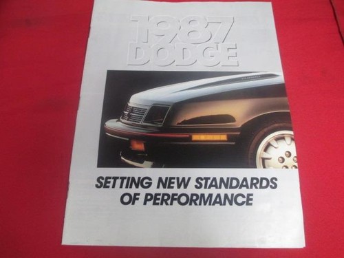 [0890-580-nos#] 1987 Dodge Dealership Pamphlet