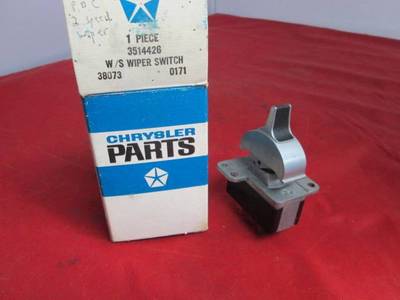 [6293-715-nos#m] 2 Speed Wiper Switch Fits 69-71 C-Body 72-73 Chrysler Models NOS MOPAR 3514426