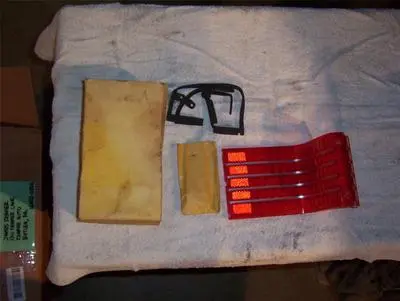 [0811-717-nos#] 1966 AMC Rambler Classic tail light lens Glo Brite