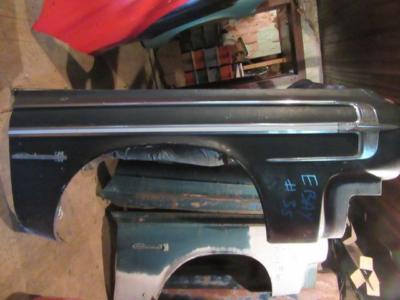 [1759-721-nos#m] 1964 Dodge Polara 500 B-Body Right Front Fender & Trim 64 Mopar Used OH35