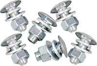 [101-1000-24S] Bumper Mounting Bolt Set - 24Pcs (Bolt, Flat & Lock Washers, Nut) 6 Bolts