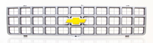 [150-4080-1] Premium Grille - OE Style w/ Foil Bowtie Emblem - Argent Gray - 80 Chevy C/K Pickup Blazer Suburban