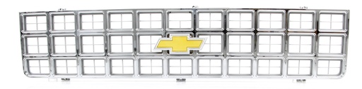 [150-4080-2] Premium Grille - OE Style with Foil Bowtie Emblem - Chrome - 80 Chevy CK Pickup Blazer Suburban