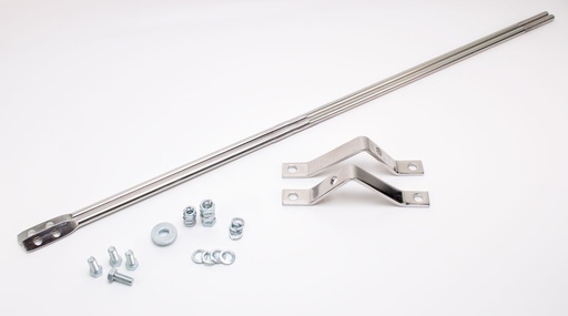 [261-4047-SSP] Fender to Firewall Brace Kit - Stainless Steel - LH/RH Pair - 47-55 Chevy Truck ('55 1st Series)