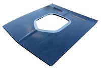 [300-1570-2S] Hood - Shaker w/o Hood Pin Holes - 70-74 Barracuda (Includes Trim Ring)