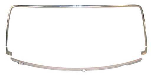 [385-1570-S] Windshield Molding Set - 70-74 Dodge Plymouth E-Body Hardtop
