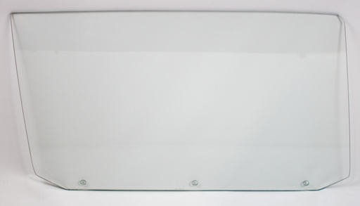[550-3464-3CR] Door Glass w/ 3 Holes - Clear - RH - 65 GM A-Body Coupe
