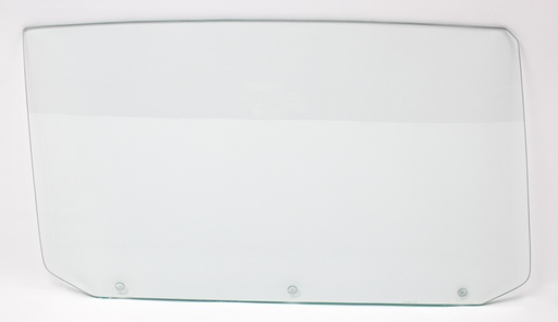 [550-3464-3CVR] Door Glass with 3 Holes - Clear - RH - 65 Chevelle GTO Malibu Convertible