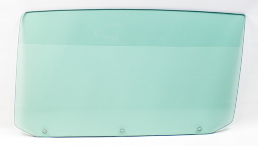 [550-3464-3TVL] Door Glass w/ 3 Holes - Green Tint - LH - 65 GM A-Body Convertible