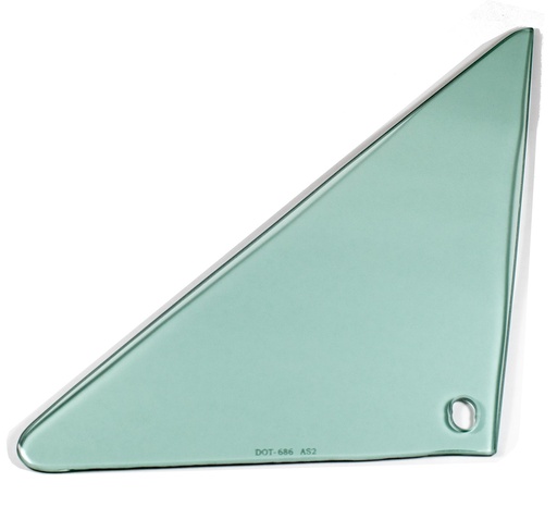 [560-3466-TL] Vent Glass - Green Tint - LH - 66-67 GM A-Body Coupe & Convertible