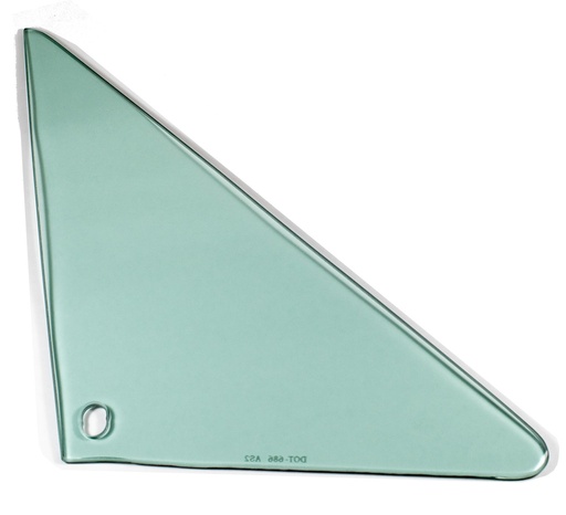 [560-3466-TR] Vent Glass - Green Tint - RH - 66-67 GM A-Body Coupe & Convertible