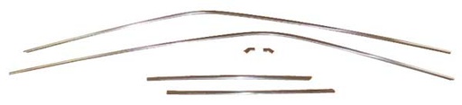 [630-2067-S] Drip Rail Molding Set (6pcs) - 67-76 Dart 2DR Hardtop; 72-76 Scamp 2DR Hardtop