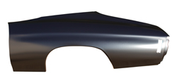 [709-3470-L] Quarter Panel Skin w/o Door Jamb - LH - 70-72 Chevelle