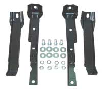 [970-4067-4S] Rear Bumper Bracket Set - 67-72 Chevy GMC 1/2 Ton Short Bed 4WD