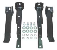 [970-4067-S] Rear Bumper Bracket Set - 67-72 Chevy GMC Truck 2WD w/ Rear Coil Springs