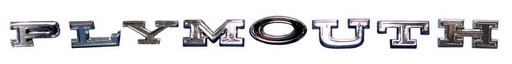 [999-1470-91] Taillight Panel Emblem - "Plymouth" - 70 Plymouth B-Body