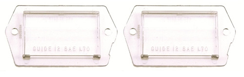 [W-016B] License Lamp Lens - Pair - 70-73 Camaro