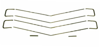 [W-038] Grille Molding Kit (10pcs) - 70 Chevelle El Camino