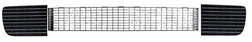[W-049] Grille & Headlamp Door Set - Chrome - 68 Camaro (Rally Sport)