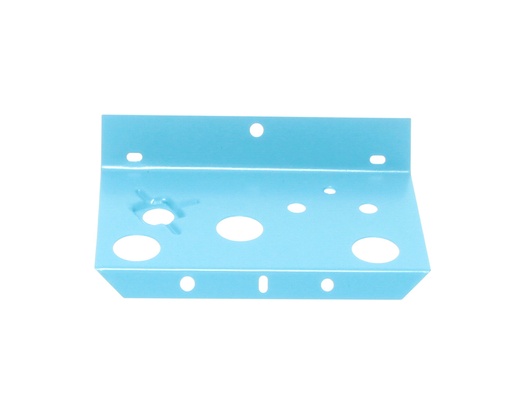 [W-106C] Fuel Oil Gauge Mount Plate - Blue - Front - 68-74 Chevy II Nova