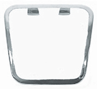 [W-122] Parking Brake Pedal Pad Trim - Stainless - Large - 69-72 Nova; 69-81 Camaro Firebird