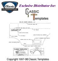 [W-1250] Antenna Template Kit - Front - RH - 68-72 Chevy II Nova