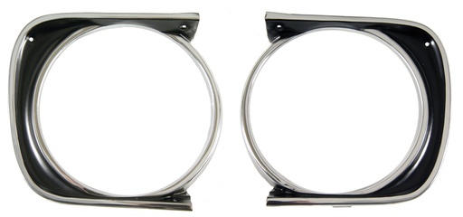 [W-151] Headlamp Bezels - Pair - 67 Camaro (Standard)