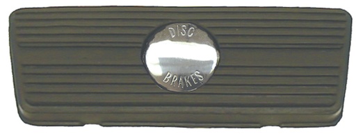[W-163] Brake Pedal Pad - Auto Trans with Embossed Disc Brake Logo - 68-74 Chevy II Nova; 67-81 Camaro Firebird