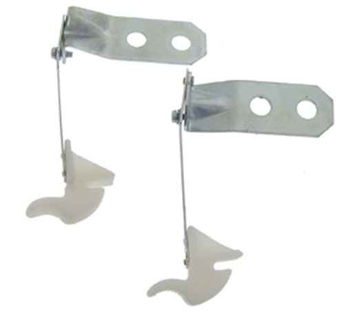 [W-169] Convertible Top Hold Down Brackets - Manual - Pair - 67-69 Camaro Firebird