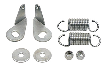 [W-175C] Headlamp Bellcrank End Brackets - 9 Piece Set with Springs - 68 Camaro (Rally Sport)
