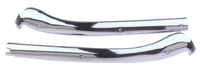 [W-177] Header Moldings - Chrome - LH/RH Pair - 67 68 Camaro Firebird Convertible