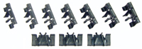 [W-182A] Rear Convertible Pinchweld Molding Clips - 10 Piece Set - 67-69 Camaro Firebird Impala